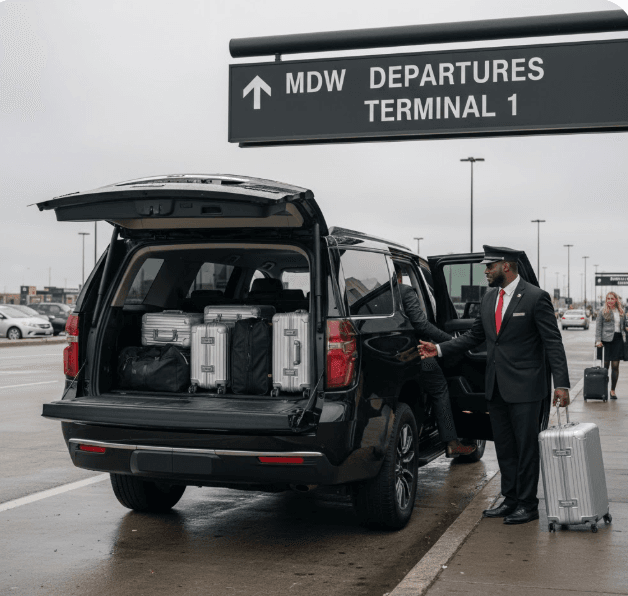 Black SUV to Midway Airport Black SUV to Midway Airport