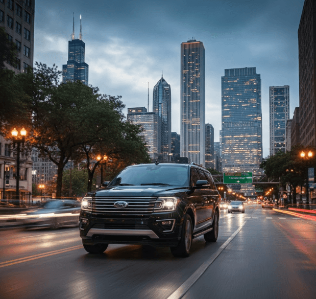Book a limo from Palmer House to O’Hare Book a limo from Palmer House to O'Hare