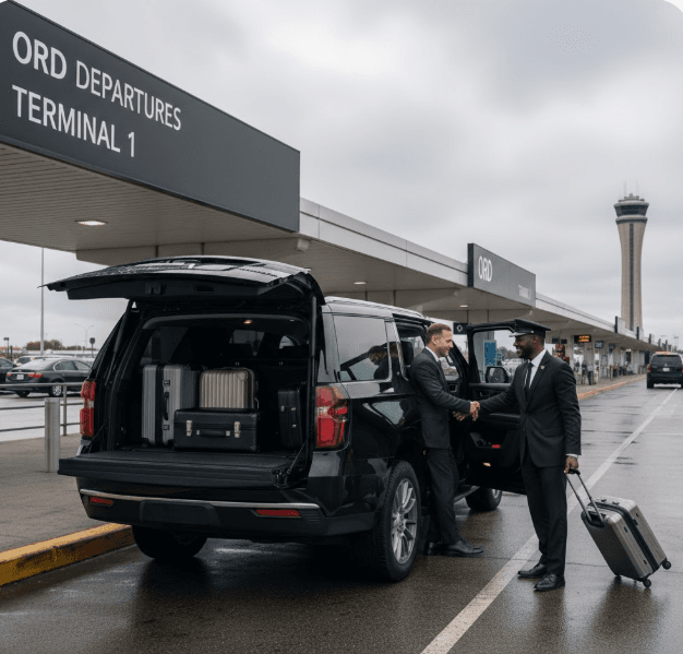Limo to O'Hare from ritz Carlton