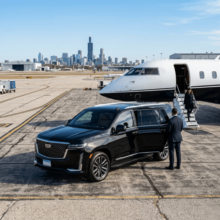 Midway International Airport Limousine Service with Luxury SUVs and Professional Chauffeurs