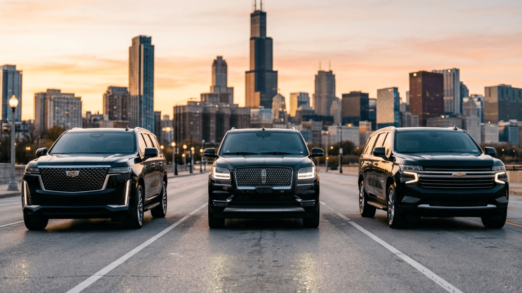 Chicago Airport Limo Service for O'Hare Airport Transfers with Luxury SUVs and Professional Chauffeurs
