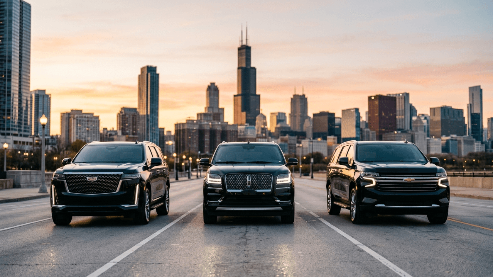 Chicago Airport Limo Service for O'Hare Airport Transfers with Luxury SUVs and Professional Chauffeurs