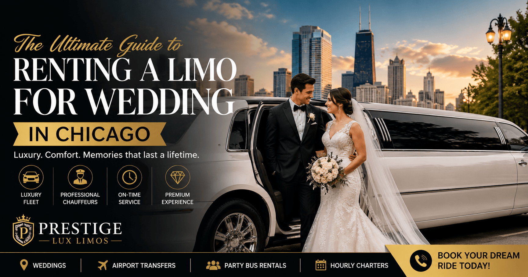 Renting a Limo for Wedding – Luxury Ride for Your Big Day
