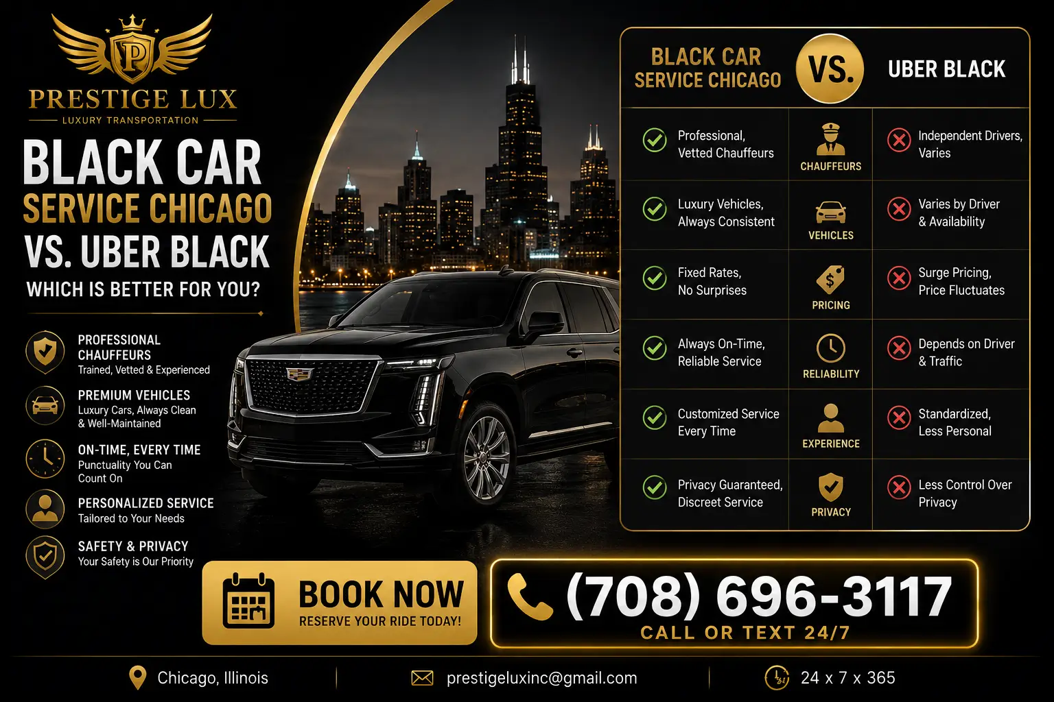 Black Car Service Chicago vs. Uber Black
