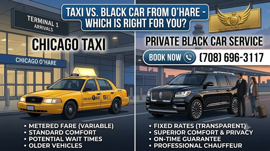 Taxi vs Black Car from O'Hare