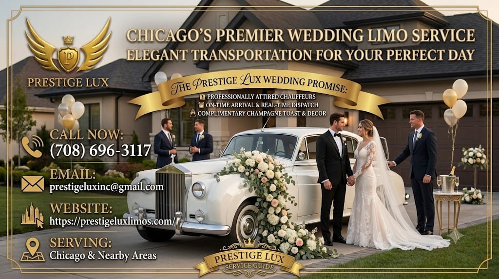 "Chicago wedding limo service"