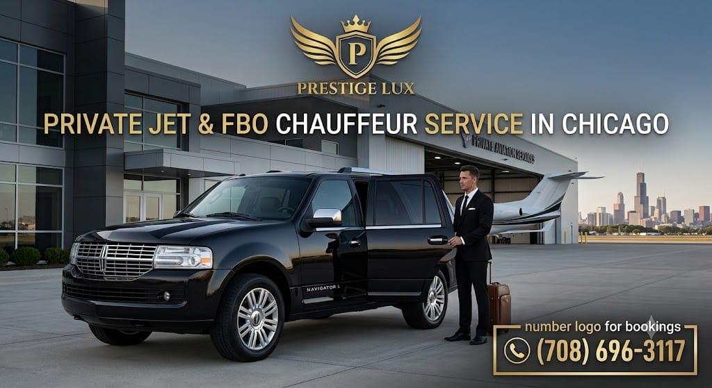 Private Jet & FBO Chauffeur Service in Chicago