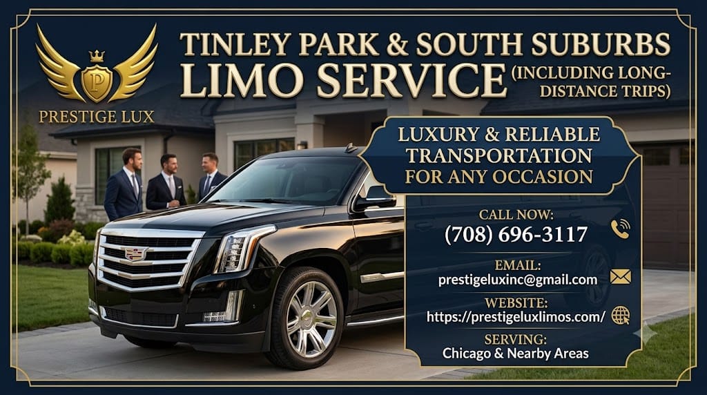 Tinley Park & South Suburbs Limo Service (Including Long-Distance Trips)