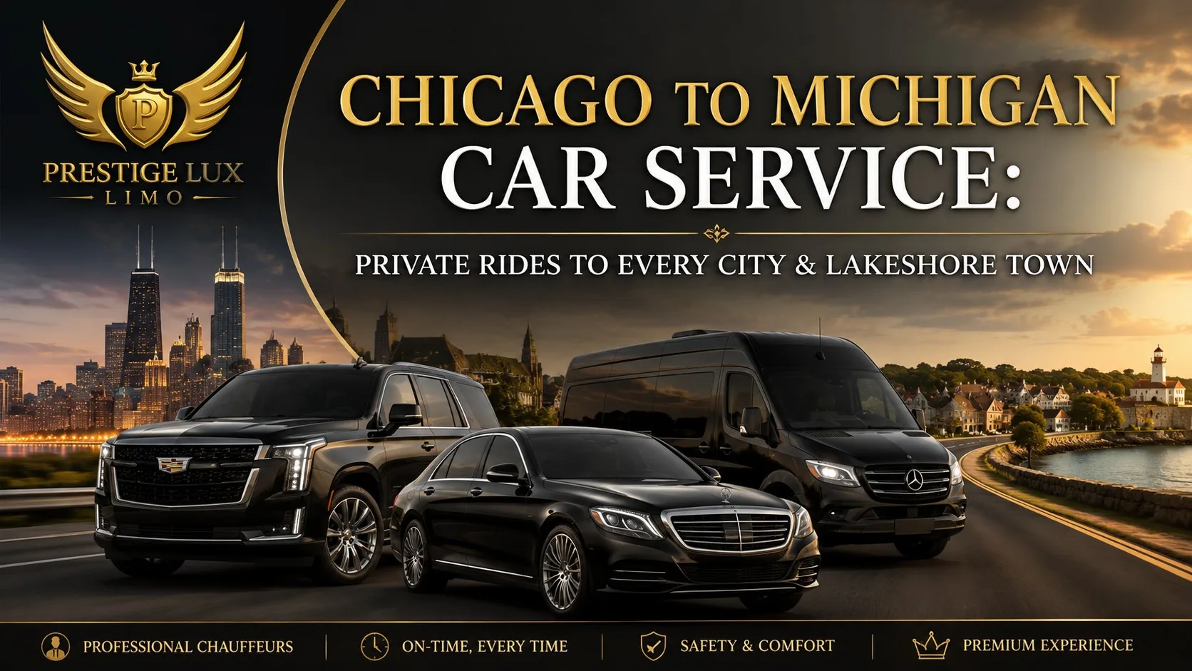 Chicago to Michigan Car Service for Every City & Lakeshore Town